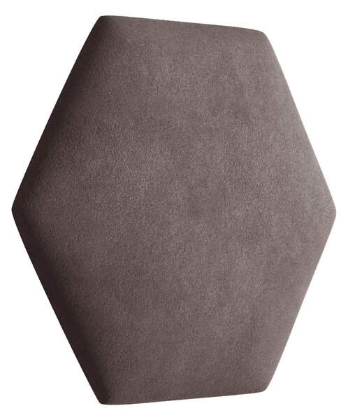 ETapik - Čalouněný panel Hexagon - Světlá hnědá 2306