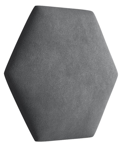ETapik - Čalouněný panel Hexagon - Tmavá šedá 2315
