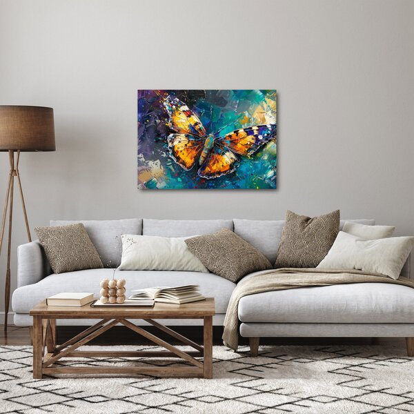 Obraz - Motýl, olejomalba (70x50 cm)