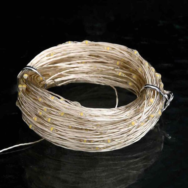 Světelný LED řetěz se 150 LED diodami teplý bílý 15 m 330048