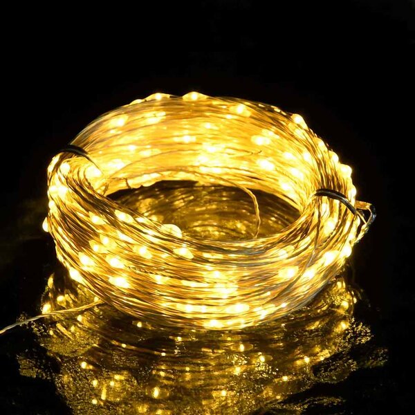 Světelný LED řetěz se 150 LED diodami teplý bílý 15 m 330048