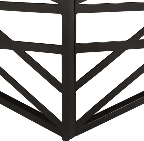 Konferenční stolek 68 x 68 x 35 cm masivní recyklované dřevo 330075