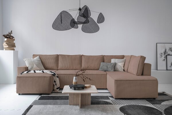 SEDACÍ SOUPRAVA, textil, šedohnědá MID.YOU - Sedací soupravy, Online Only