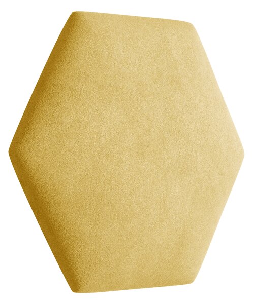 ETapik - Čalouněný panel Hexagon - Žlutá 2318
