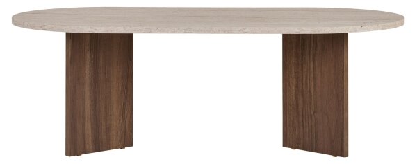 Konferenční stolek NEL 119x60 cm béžová/ořech