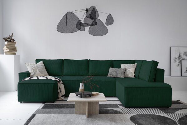 SEDACÍ SOUPRAVA, textil, tmavě zelená MID.YOU - Sedací soupravy, Online Only