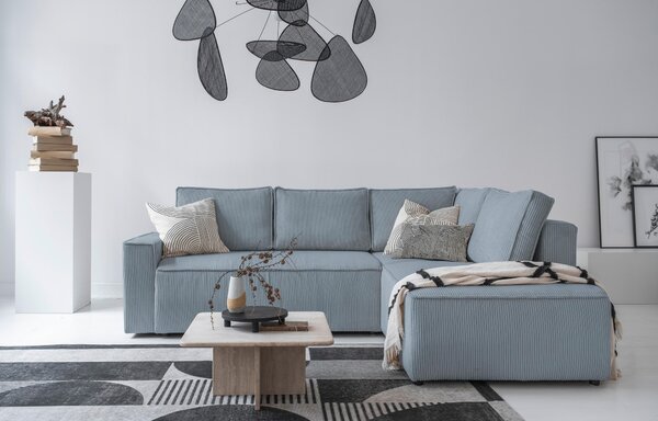 ROHOVÁ SEDAČKA, textil, světle šedá MID.YOU - Sedací soupravy, Online Only