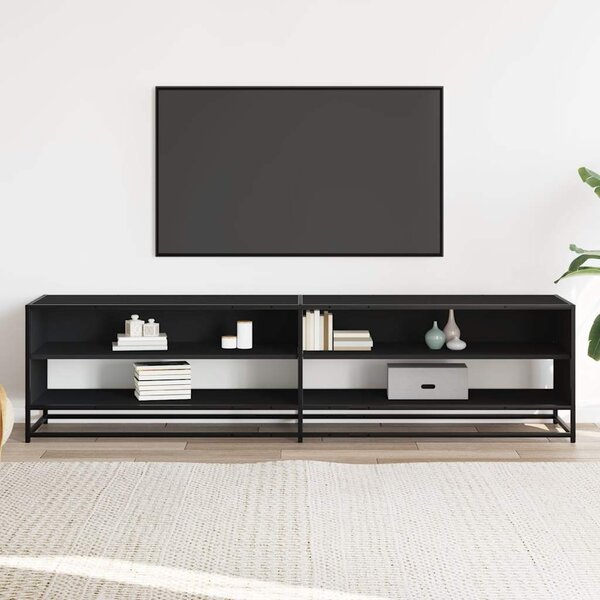 TV skříňka černá 180,5 x 40 x 46 cm kompozitní dřevo 3300800