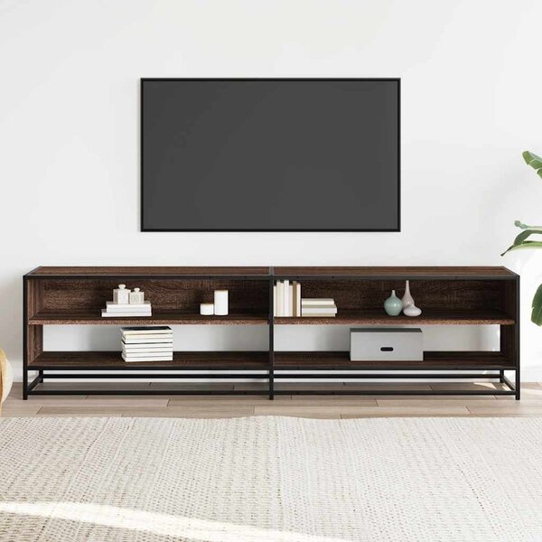 TV skříňka hnědý dub 180,5 x 40 x 46 cm kompozitní dřevo 3300804