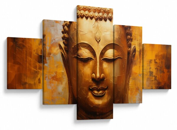 Obraz - Buddha, olejomalba (125x70 cm)