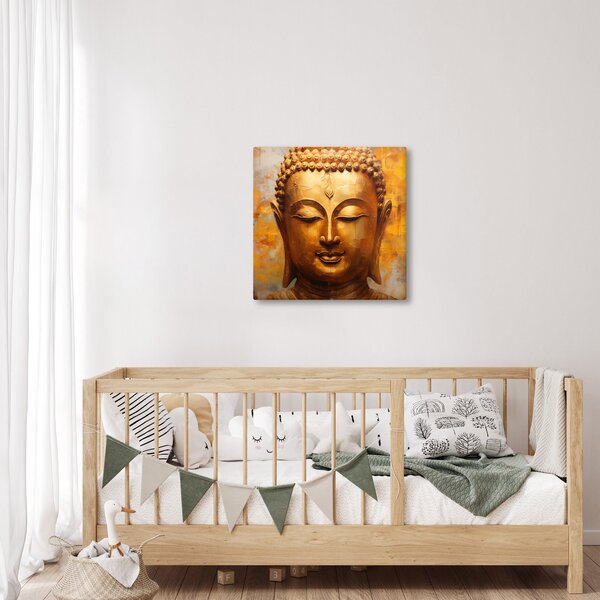 Obraz - Buddha, olejomalba (30x30 cm)