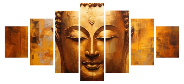Obraz - Buddha, olejomalba (210x100 cm)
