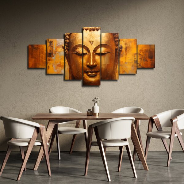 Obraz - Buddha, olejomalba (210x100 cm)