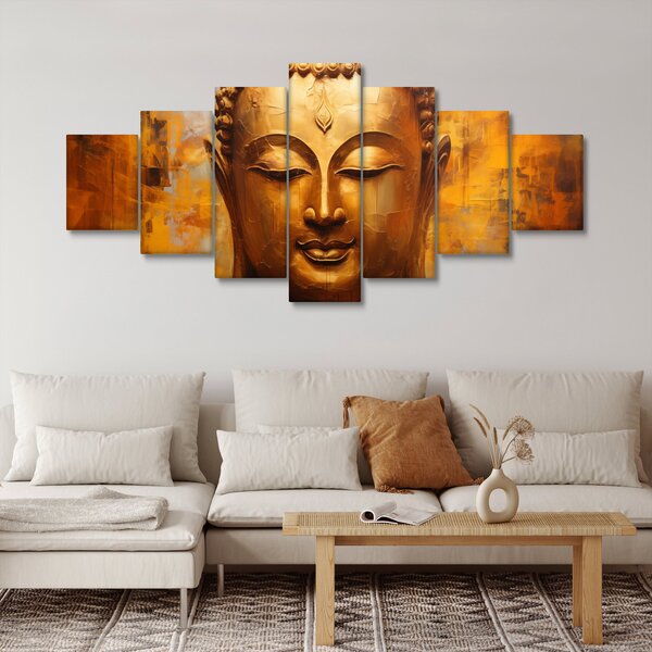 Obraz - Buddha, olejomalba (210x100 cm)