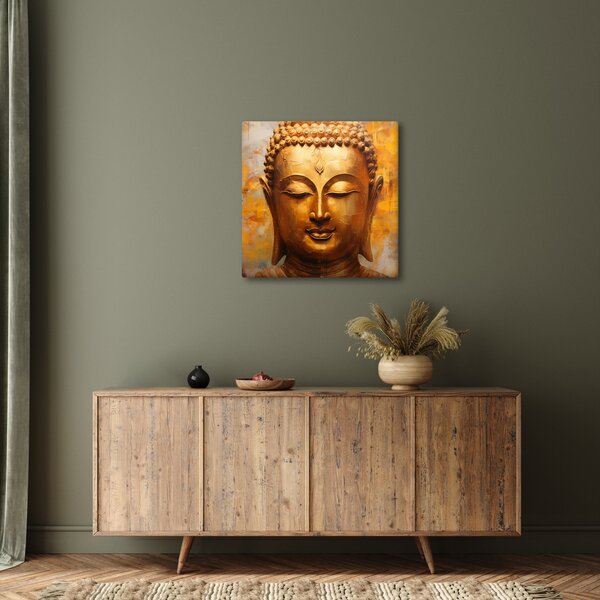 Obraz - Buddha, olejomalba (30x30 cm)