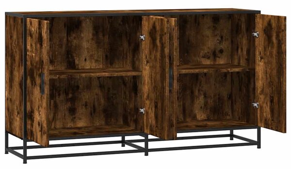 Příborník kouřový dub 134 x 35 x 76 cm kompozitní dřevo 3300817