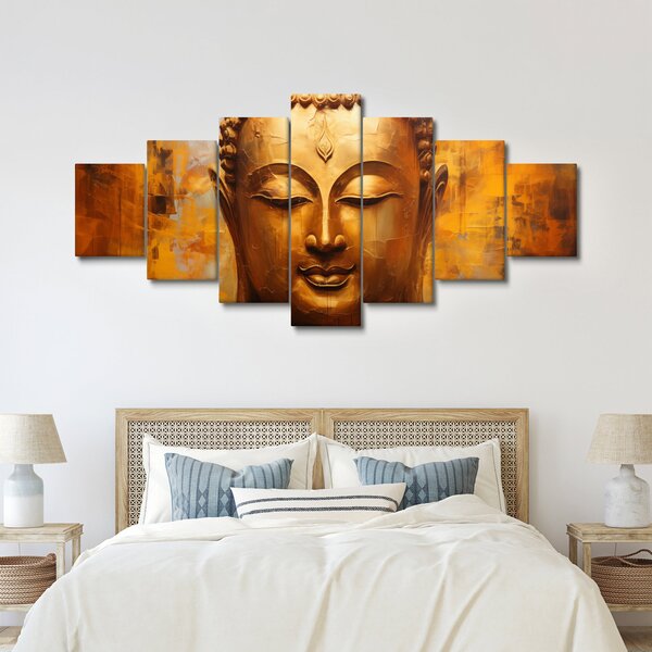 Obraz - Buddha, olejomalba (210x100 cm)