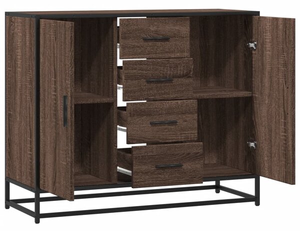 Příborník hnědý dub 92 x 35 x 76 cm kompozitní dřevo 3300829
