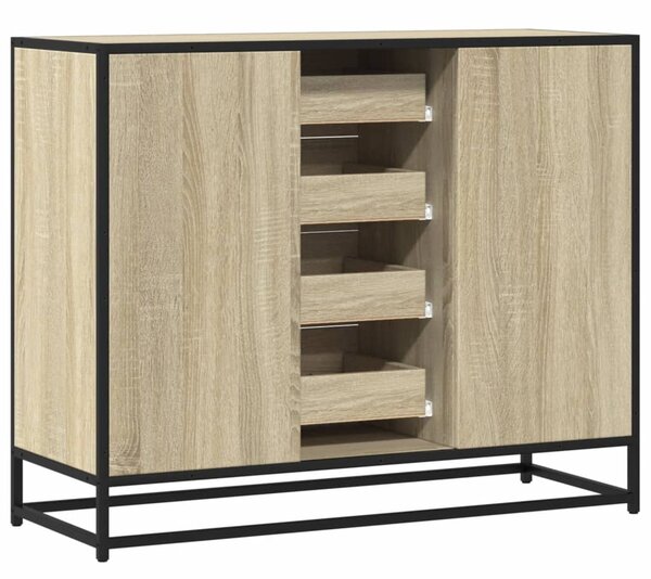 Příborník dub sonoma 92 x 35 x 76 cm kompozitní dřevo 3300826