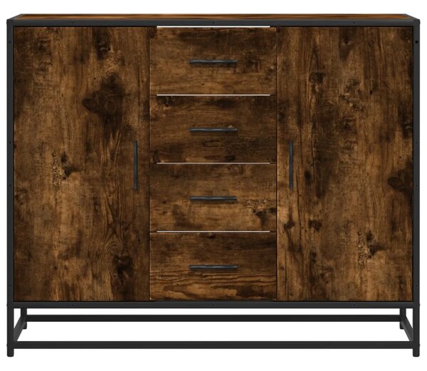 Příborník kouřový dub 92 x 35 x 76 cm kompozitní dřevo 3300827