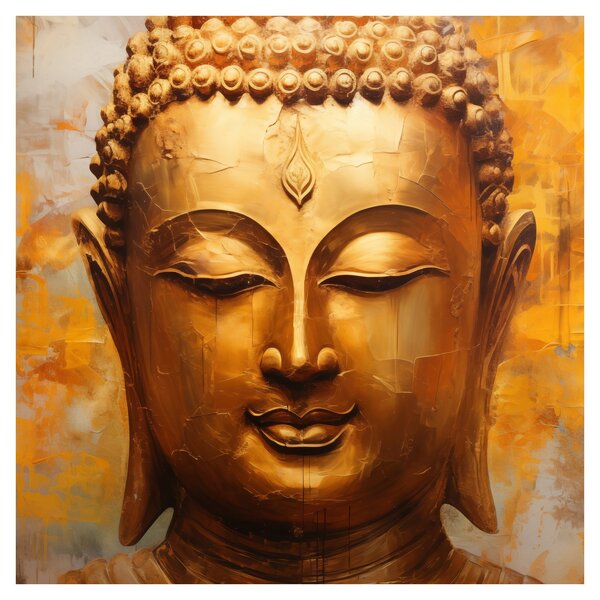 Obraz - Buddha, olejomalba (30x30 cm)