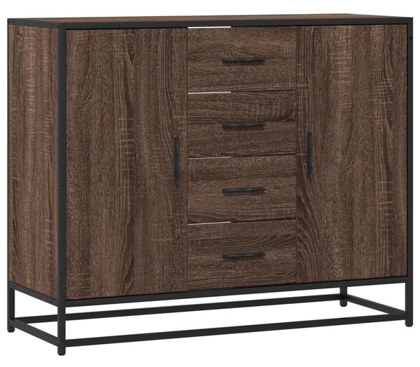 Příborník hnědý dub 92 x 35 x 76 cm kompozitní dřevo 3300829