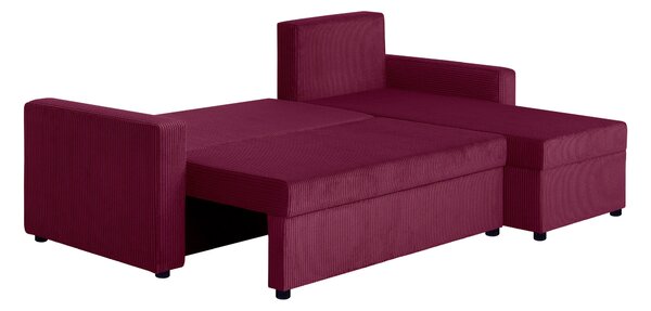 ROHOVÁ SEDAČKA, textil, kompozitní dřevo, červená P & B - Sedací soupravy, Online Only