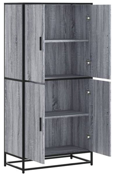 Skříň highboard šedá sonoma 68 x 35 x 139 cm kompozitní dřevo 3300833