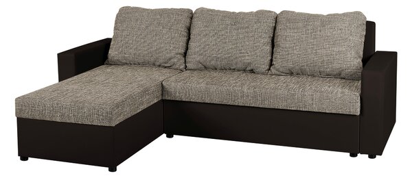 ROHOVÁ SEDAČKA, textil, kompozitní dřevo, cappuccino, mokka P & B - Sedací soupravy, Online Only
