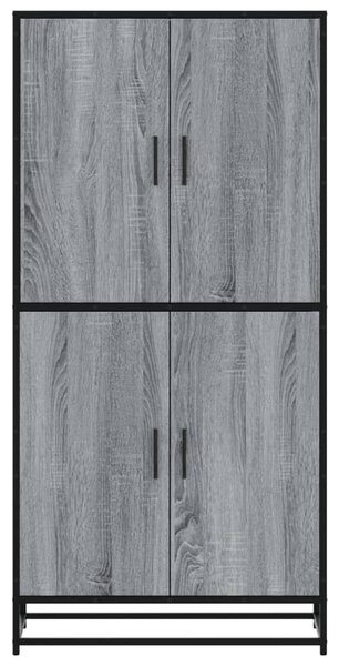 Skříň highboard šedá sonoma 68 x 35 x 139 cm kompozitní dřevo 3300833