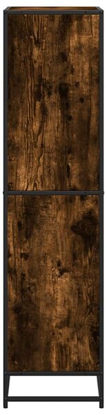 Knihovna kouřový dub 60 x 35 x 139 cm kompozitní dřevo 3300842