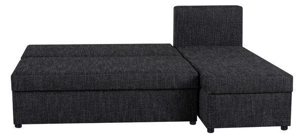 ROHOVÁ SEDAČKA, textil, kompozitní dřevo, černá P & B - Sedací soupravy, Online Only