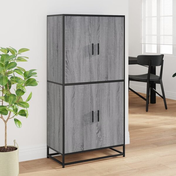 Skříň highboard šedá sonoma 68 x 35 x 139 cm kompozitní dřevo 3300833