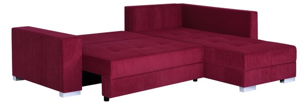 ROHOVÁ SEDAČKA, textil, kompozitní dřevo, červená P & B - Sedací soupravy, Online Only