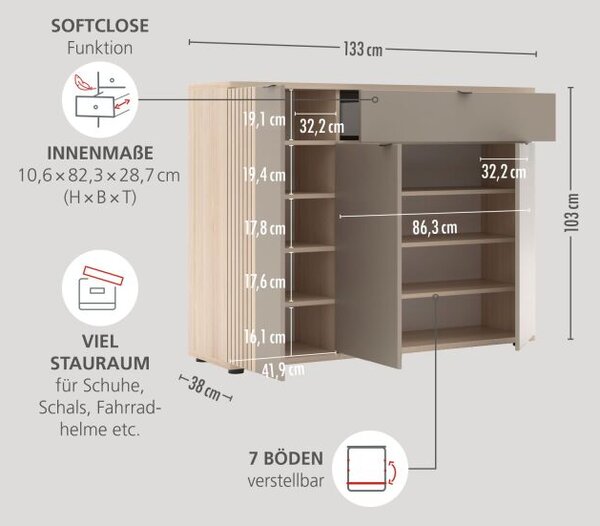 Předsíňový nábytek CONARO 82