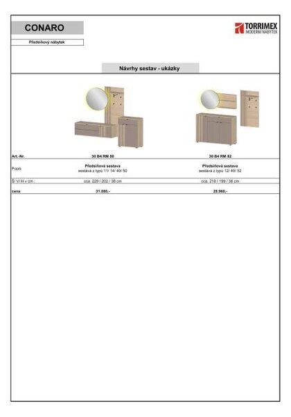 Předsíňový nábytek CONARO 82