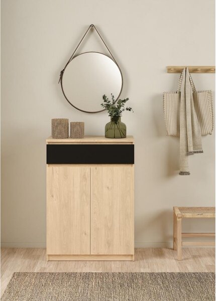 Botník Simplicity II nízký, hikora jackson / černý mat