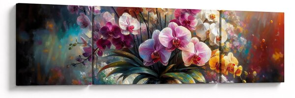 Obraz - Váza květin II. (170x50 cm)