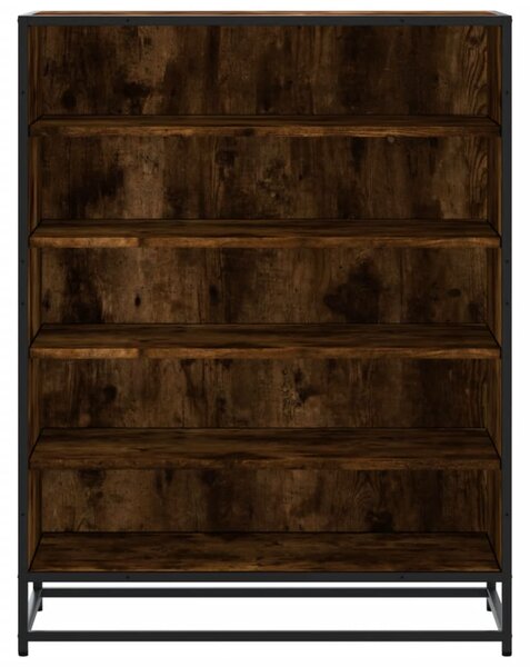 Botník kouřový dub 75 x 38 x 97,5 cm kompozitní dřevo a kov 3300872