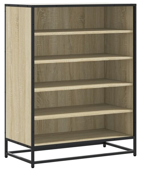 Botník dub sonoma 75 x 38 x 97,5 cm kompozitní dřevo a kov 3300871