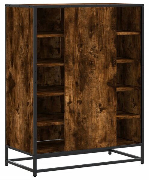 Botník kouřový dub 75 x 38 x 97,5 cm kompozitní dřevo a kov 3300867