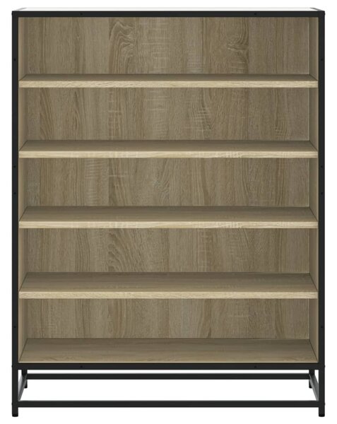 Botník dub sonoma 75 x 38 x 97,5 cm kompozitní dřevo a kov 3300871