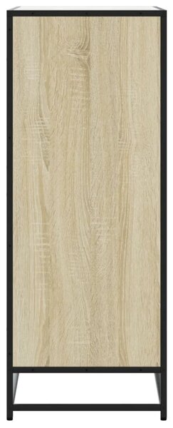 Botník dub sonoma 75 x 38 x 97,5 cm kompozitní dřevo a kov 3300871