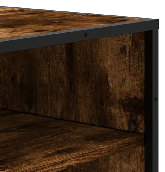 Botník kouřový dub 75 x 38 x 97,5 cm kompozitní dřevo a kov 3300872