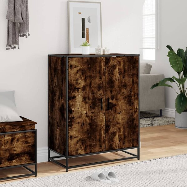 Botník kouřový dub 75 x 38 x 97,5 cm kompozitní dřevo a kov 3300867