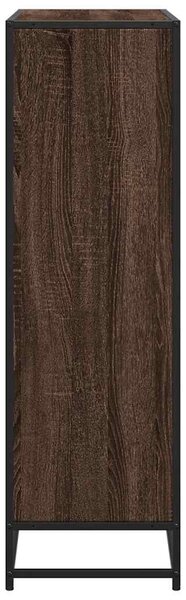 Knihovna hnědý dub 97,5 x 33 x 107,5 cm kompozitní dřevo a kov 3300864