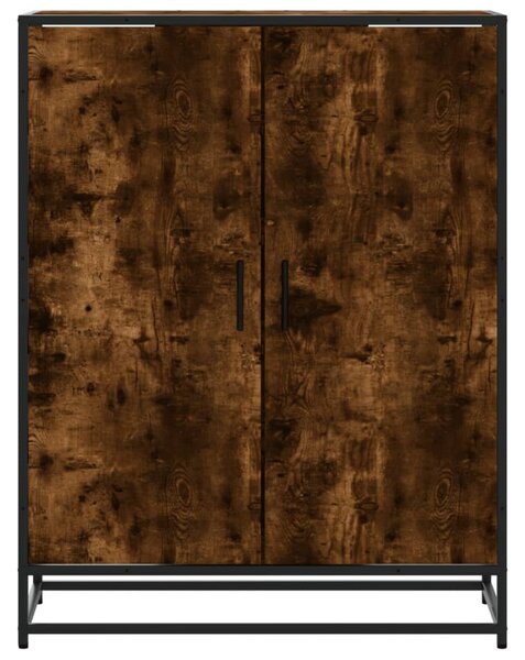 Botník kouřový dub 75 x 38 x 97,5 cm kompozitní dřevo a kov 3300867