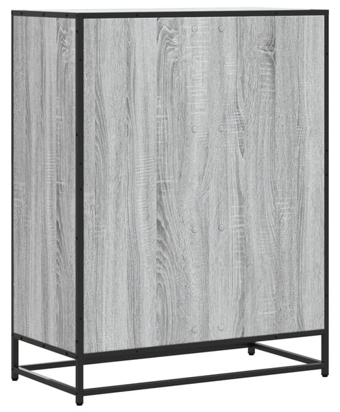 Botník šedý sonoma 75 x 38 x 97,5 cm kompozitní dřevo a kov 3300878