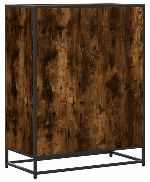 Botník kouřový dub 75 x 38 x 97,5 cm kompozitní dřevo a kov 3300877