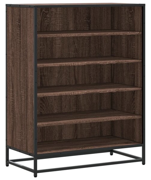 Botník hnědý dub 75 x 38 x 97,5 cm kompozitní dřevo a kov 3300874